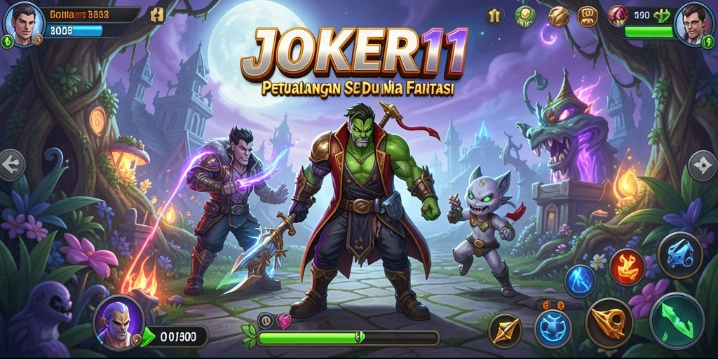 Tampilan dinamis dan menarik dari gameplay JOKER11.