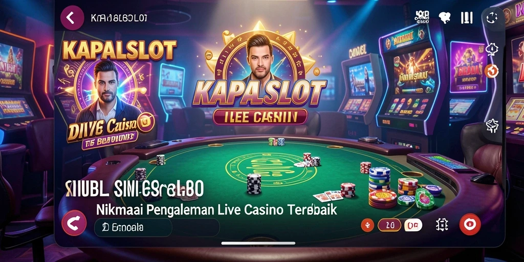 Tampilan gameplay seru KAPALSLOT dengan dealer langsung yang profesional.