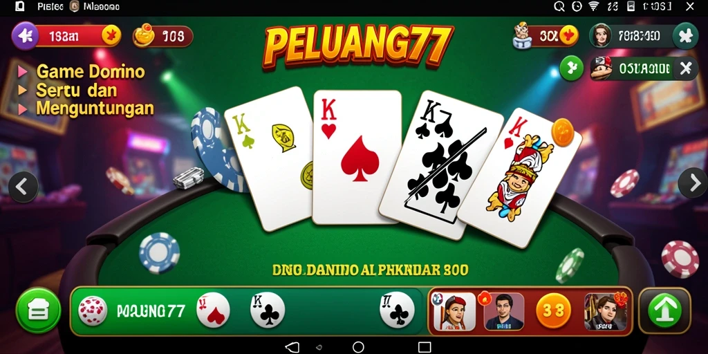Tampilan gameplay PELUANG77 yang menarik dan interaktif.