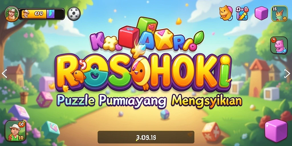Tampilan screenshot gameplay ROSOHOKI yang menampilkan tantangan puzzle.