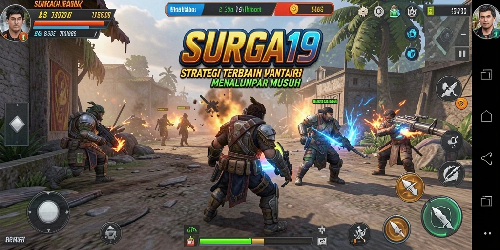 Tampilan gameplay menegangkan dari SURGA19 dengan strategi yang cerdas.